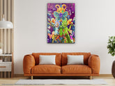 Cartoon World V2 - Glass Wall Art